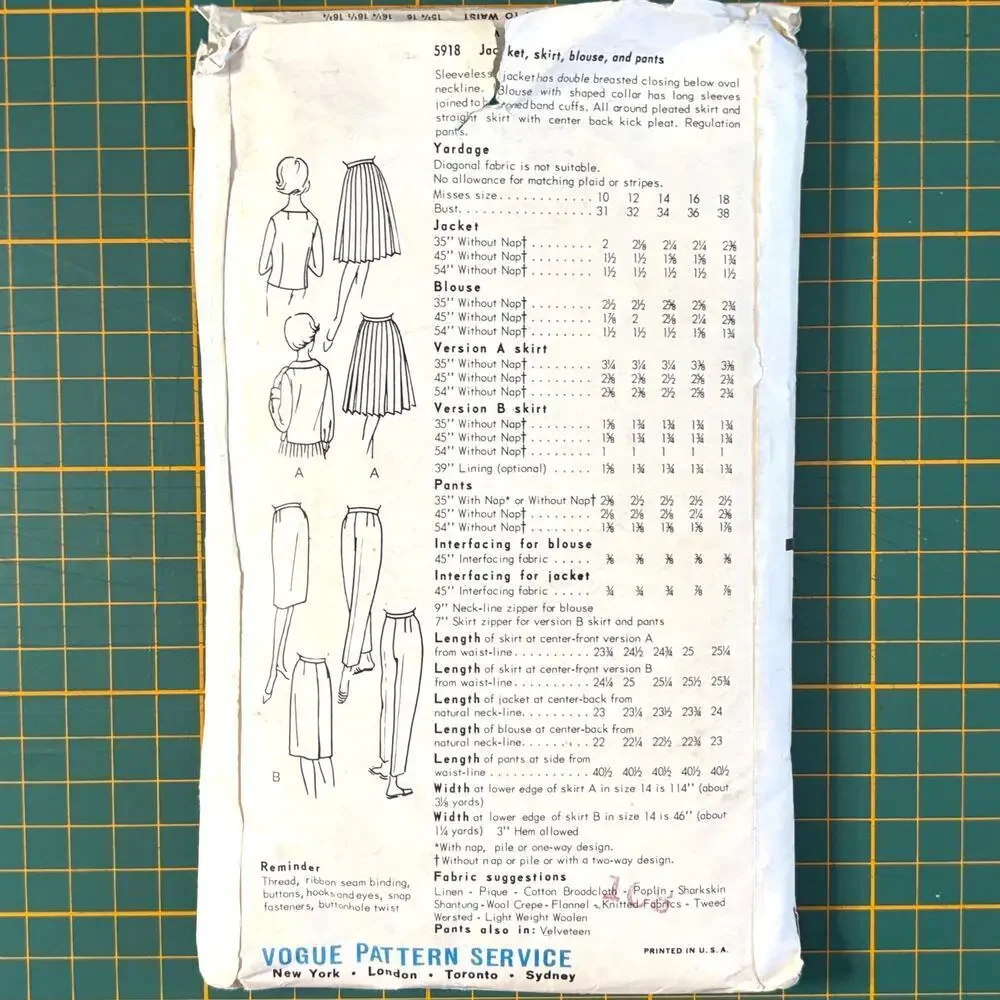 Vogue vtg 5918
